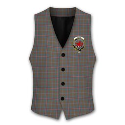 ScotsTee Shop Scottish Young Weathered Clan Crest Tartan Waistcoat Sleeveless Suit Vest
