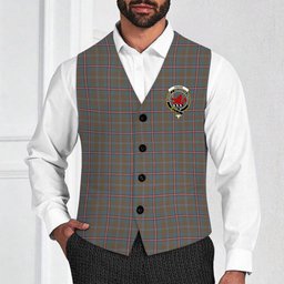 ScotsTee Shop Scottish Young Weathered Clan Crest Tartan Waistcoat Sleeveless Suit Vest