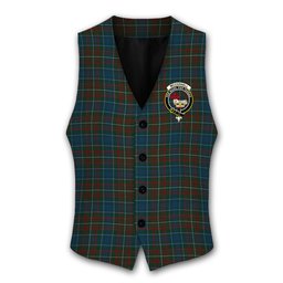ScotsTee Shop Scottish McConnell Crest Tartan Waistcoat Sleeveless Suit Vest