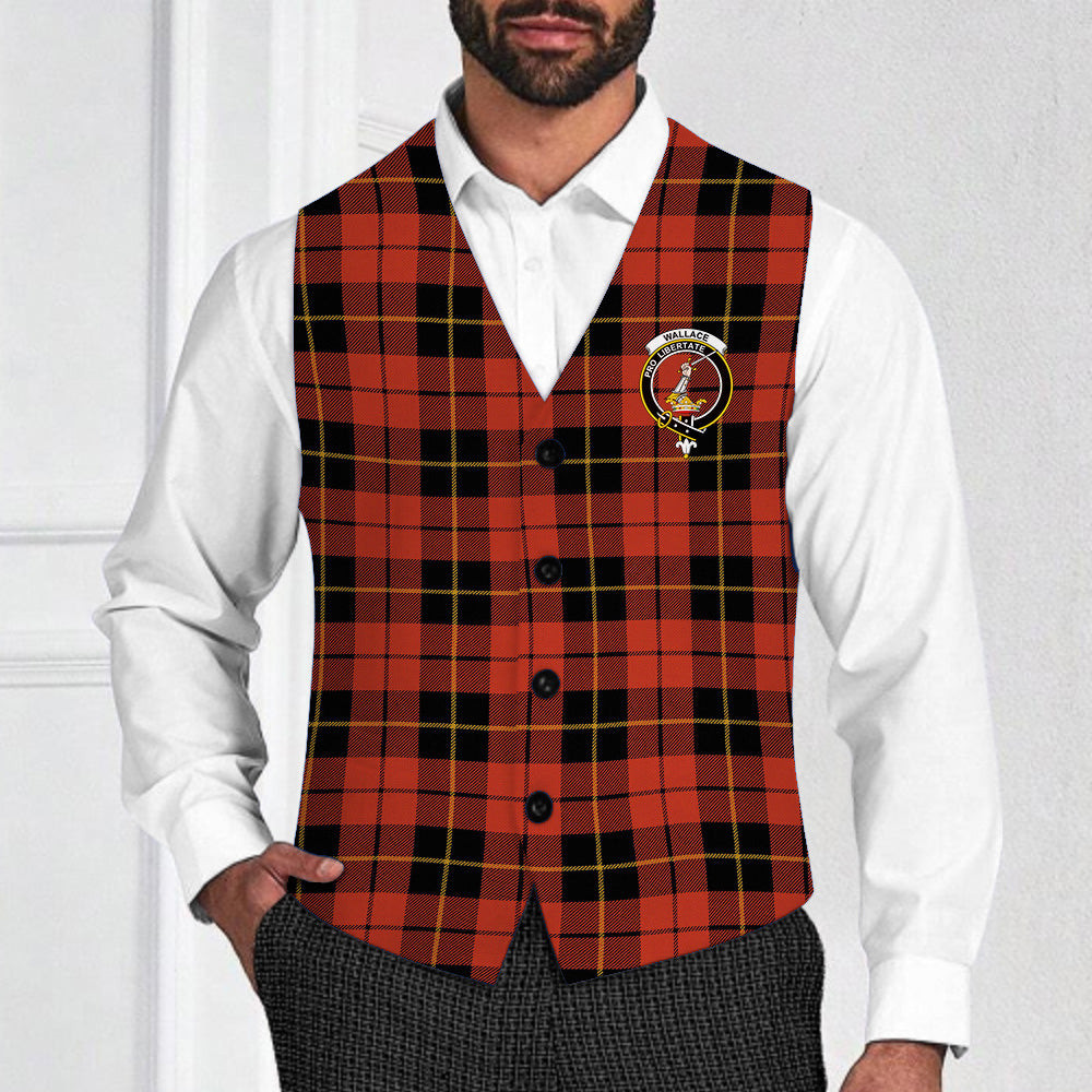ScotsTee Shop Scottish Wallace Ancient Crest Tartan Waistcoat Sleeveless Suit Vest