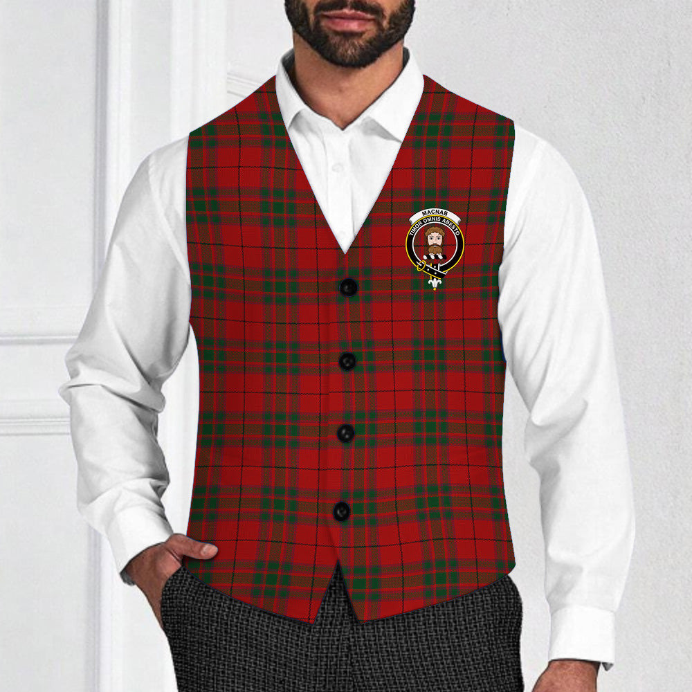 ScotsTee Shop Scottish MacNab Crest Tartan Waistcoat Sleeveless Suit Vest