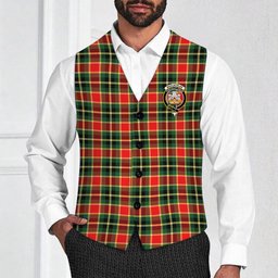 ScotsTee Shop Scottish MacLachlan Hunting Modern Crest Tartan Waistcoat Sleeveless Suit Vest
