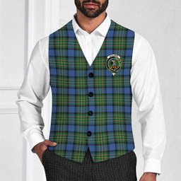 ScotsTee Shop Scottish MacLaren Ancient Crest Tartan Waistcoat Sleeveless Suit Vest