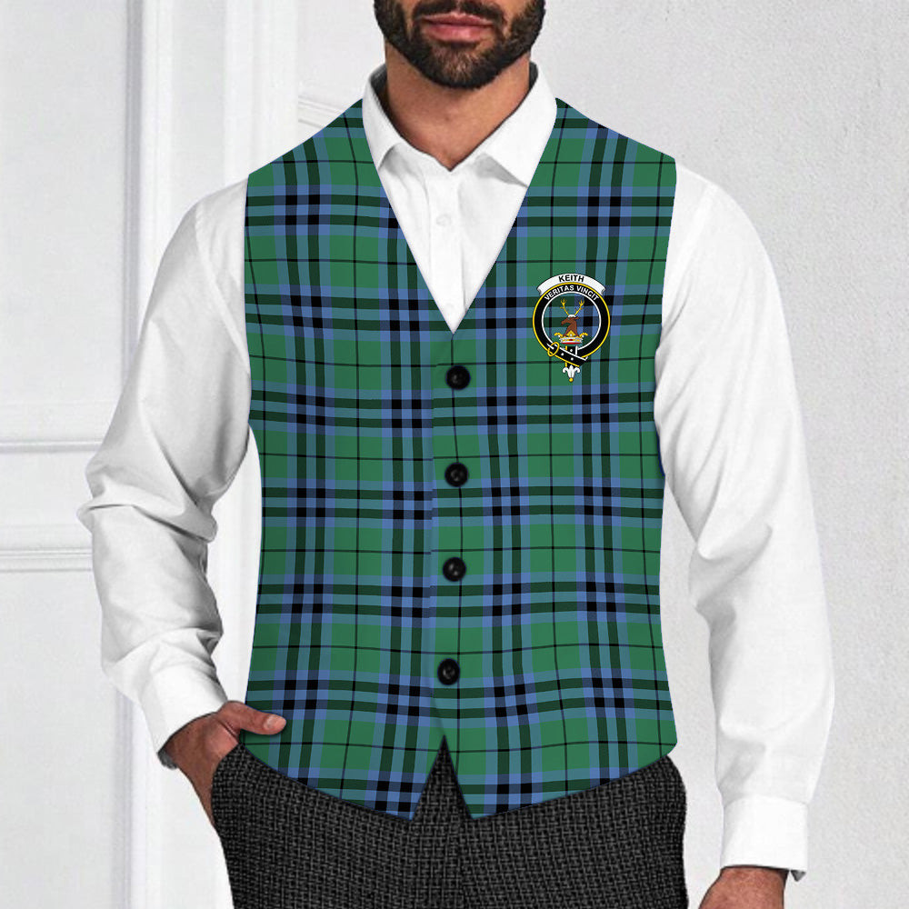 ScotsTee Shop Scottish Keith Ancient Crest Tartan Waistcoat Sleeveless Suit Vest