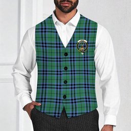 ScotsTee Shop Scottish Keith Ancient Crest Tartan Waistcoat Sleeveless Suit Vest