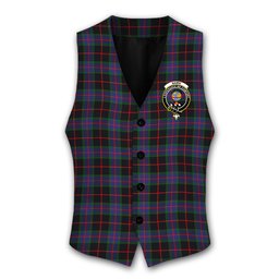 ScotsTee Shop Scottish Nairn Crest Tartan Waistcoat Sleeveless Suit Vest