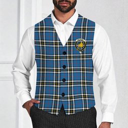 ScotsTee Shop Scottish McTavish Dress Modern Crest Tartan Waistcoat Sleeveless Suit Vest