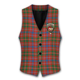 ScotsTee Shop Scottish MacDonald of Glenaladale Ancient Crest Tartan Waistcoat Sleeveless Suit Vest