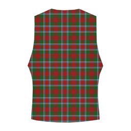 ScotsTee Shop Scottish Menzies 2 Crest Tartan Waistcoat Sleeveless Suit Vest