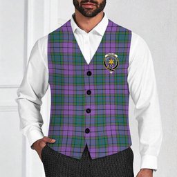 ScotsTee Shop Scottish Wardlaw Ancient Crest Tartan Waistcoat Sleeveless Suit Vest