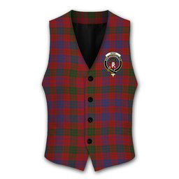 ScotsTee Shop Scottish Ross 8 Crest Tartan Waistcoat Sleeveless Suit Vest