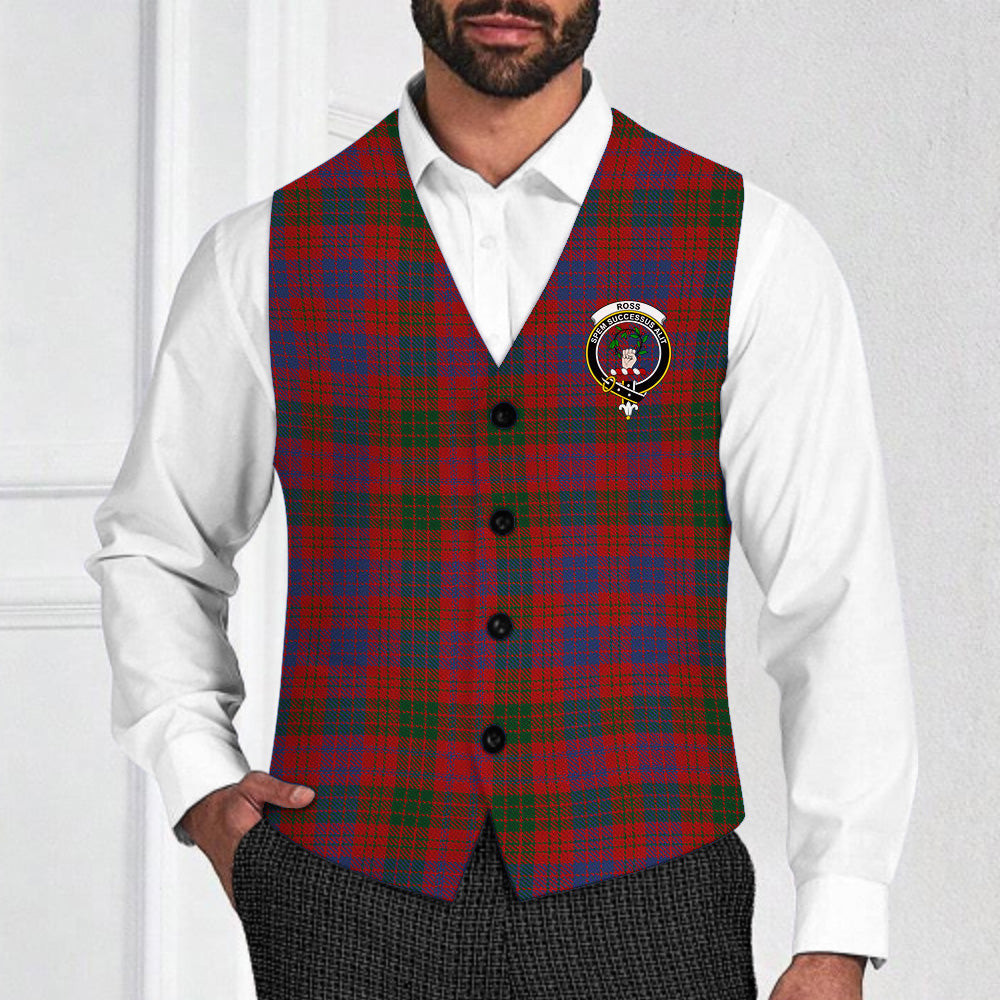 ScotsTee Shop Scottish Ross 8 Crest Tartan Waistcoat Sleeveless Suit Vest