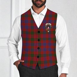 ScotsTee Shop Scottish Ross 8 Crest Tartan Waistcoat Sleeveless Suit Vest