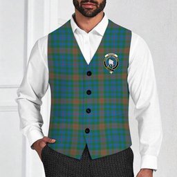 ScotsTee Shop Scottish Tennant Yules Ancient Crest Tartan Waistcoat Sleeveless Suit Vest