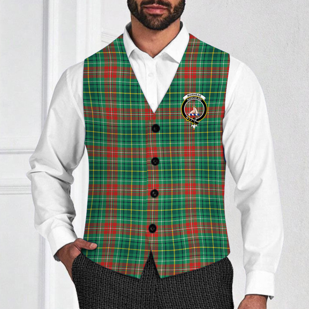 ScotsTee Shop Scottish Muirhead Modern Crest Tartan Waistcoat Sleeveless Suit Vest