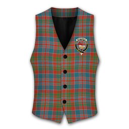ScotsTee Shop Scottish MacDonald of Boisdale Ancient Crest Tartan Waistcoat Sleeveless Suit Vest