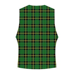 ScotsTee Shop Scottish Wallace Hunting Green Crest Tartan Waistcoat Sleeveless Suit Vest