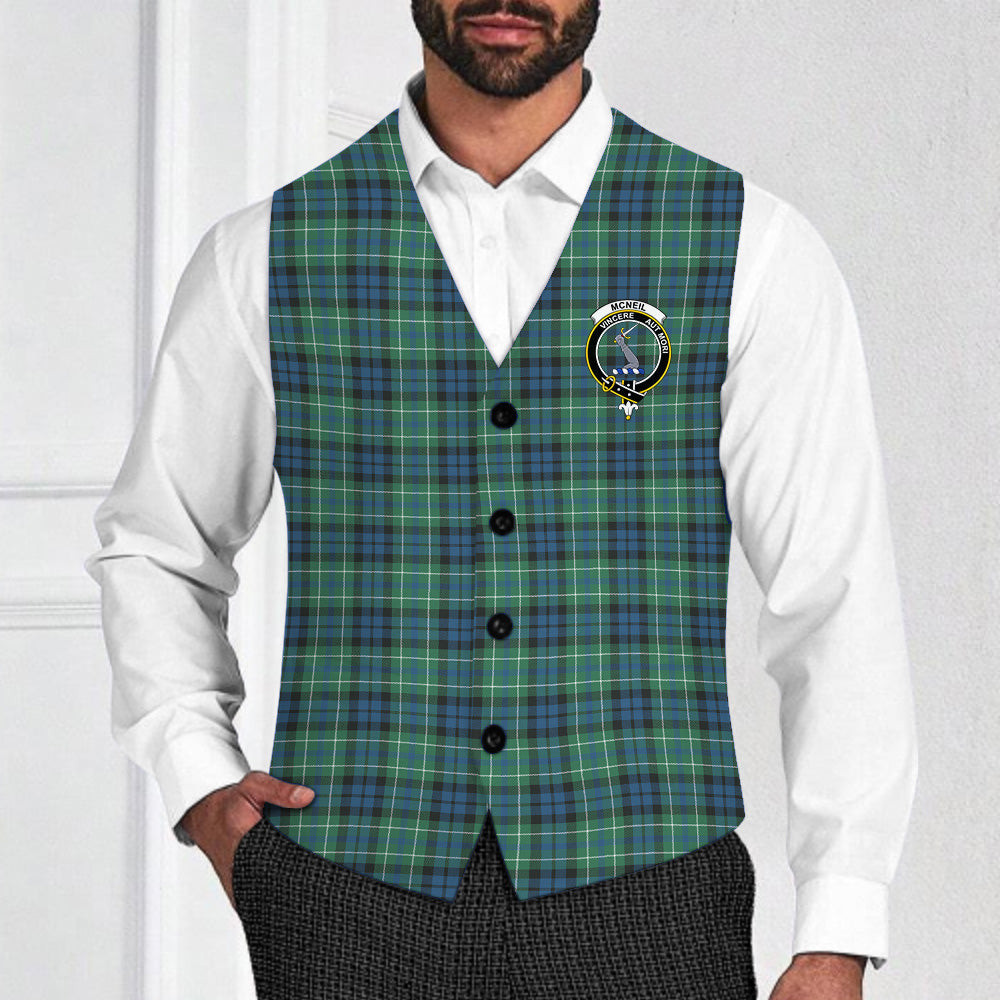ScotsTee Shop Scottish McNeil of Colonsay Ancient Crest Tartan Waistcoat Sleeveless Suit Vest