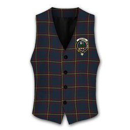 ScotsTee Shop Scottish MacLaine of Lochbuie Hunting Crest Tartan Waistcoat Sleeveless Suit Vest