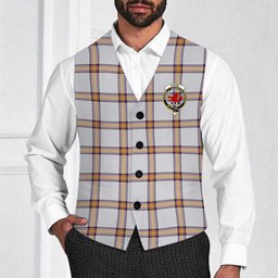 ScotsTee Shop Scottish Young Christina Modern Crest Tartan Waistcoat Sleeveless Suit Vest