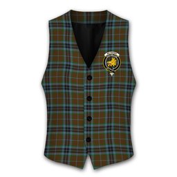 ScotsTee Shop Scottish McTavish Hunting Crest Tartan Waistcoat Sleeveless Suit Vest