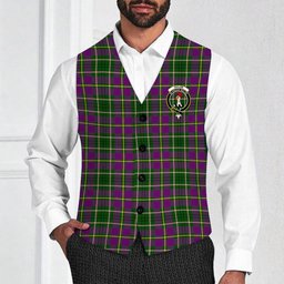 ScotsTee Shop Scottish Taylor Crest Tartan Waistcoat Sleeveless Suit Vest