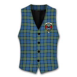 ScotsTee Shop Scottish McLeod of Harris Ancient Crest Tartan Waistcoat Sleeveless Suit Vest