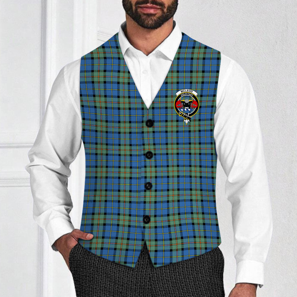 ScotsTee Shop Scottish McLeod of Harris Ancient Crest Tartan Waistcoat Sleeveless Suit Vest