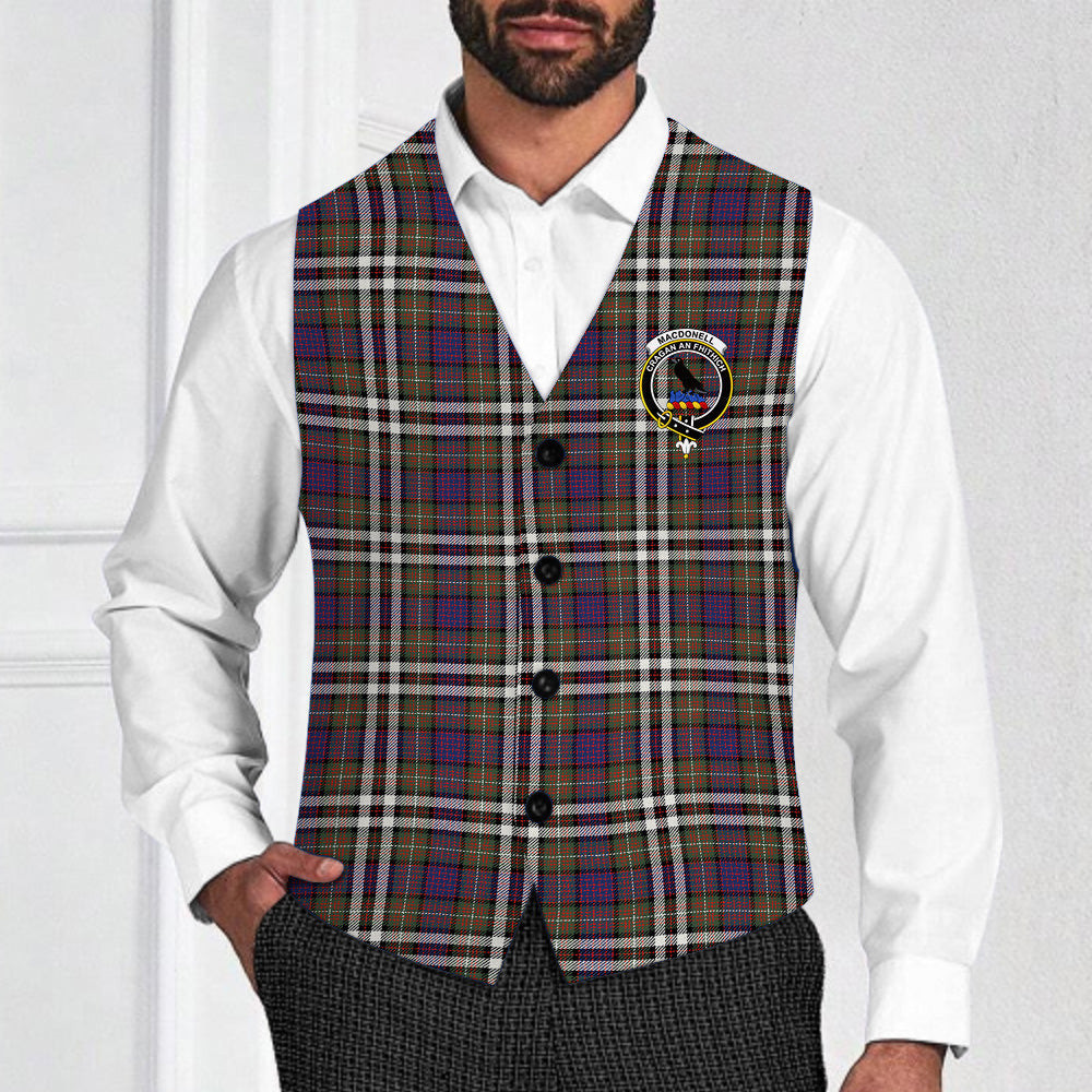 ScotsTee Shop Scottish MacDonell of Glengarry Dress Modern Crest Tartan Waistcoat Sleeveless Suit Vest