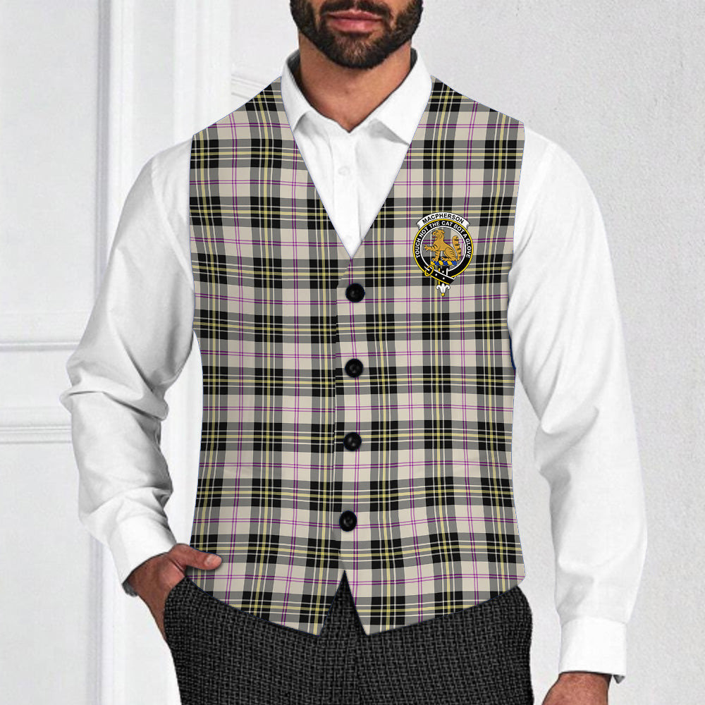 ScotsTee Shop Scottish MacPherson Dress Ancient Crest Tartan Waistcoat Sleeveless Suit Vest