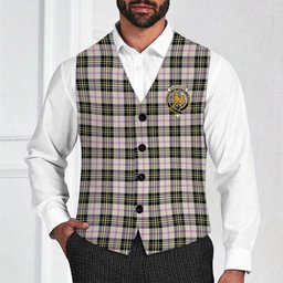 ScotsTee Shop Scottish MacPherson Dress Ancient Crest Tartan Waistcoat Sleeveless Suit Vest