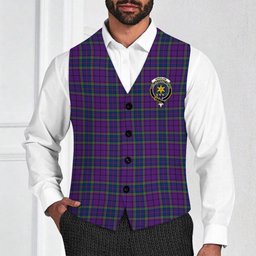 ScotsTee Shop Scottish Wardlaw Modern Crest Tartan Waistcoat Sleeveless Suit Vest