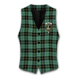 ScotsTee Shop Scottish Wallace Hunting Ancient Crest Tartan Waistcoat Sleeveless Suit Vest