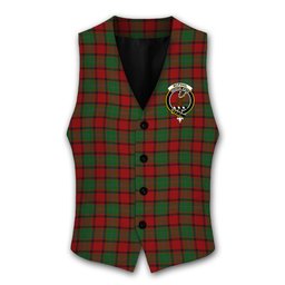 ScotsTee Shop Scottish McPhail Crest Tartan Waistcoat Sleeveless Suit Vest
