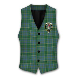 ScotsTee Shop Scottish Taylor Ancient Crest Tartan Waistcoat Sleeveless Suit Vest