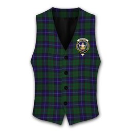 ScotsTee Shop Scottish Urquhart White Line Crest Tartan Waistcoat Sleeveless Suit Vest