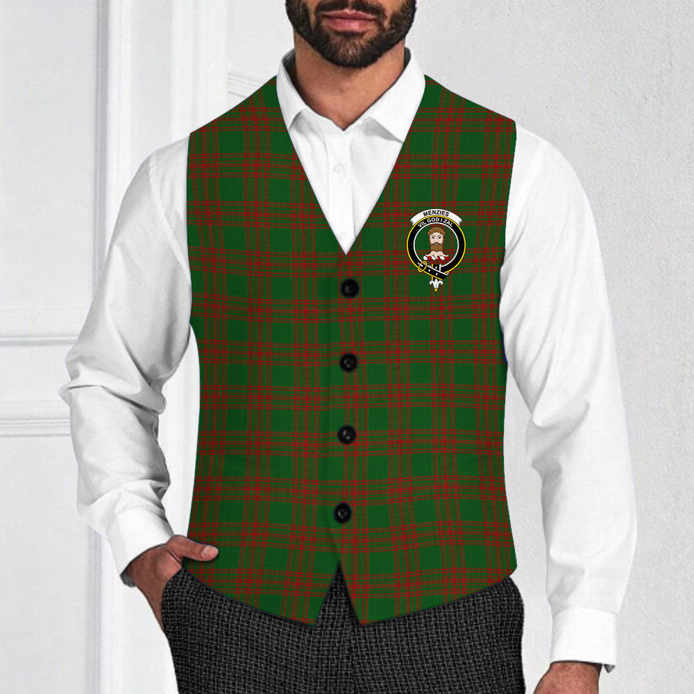 ScotsTee Shop Scottish Menzies Crest Tartan Waistcoat Sleeveless Suit Vest