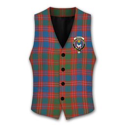 ScotsTee Shop Scottish MacColl Old Ancient Crest Tartan Waistcoat Sleeveless Suit Vest