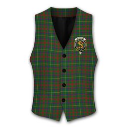ScotsTee Shop Scottish MacIntosh Hunting Crest Tartan Waistcoat Sleeveless Suit Vest
