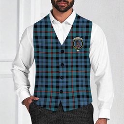 ScotsTee Shop Scottish MacCorquodale Ancient Crest Tartan Waistcoat Sleeveless Suit Vest