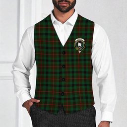 ScotsTee Shop Scottish Tennant Crest Tartan Waistcoat Sleeveless Suit Vest
