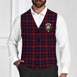 ScotsTee Shop Scottish McLachlan Crest Tartan Waistcoat Sleeveless Suit Vest