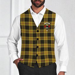 ScotsTee Shop Scottish McLeod Crest Tartan Waistcoat Sleeveless Suit Vest