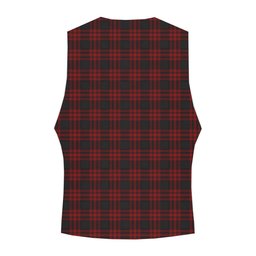 ScotsTee Shop Scottish Menzies Hunting Crest Tartan Waistcoat Sleeveless Suit Vest