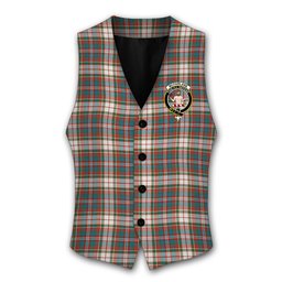 ScotsTee Shop Scottish McFarlane Dress Ancient Crest Tartan Waistcoat Sleeveless Suit Vest