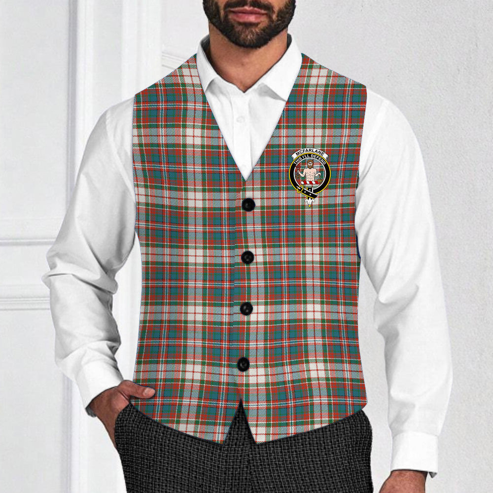 ScotsTee Shop Scottish McFarlane Dress Ancient Crest Tartan Waistcoat Sleeveless Suit Vest