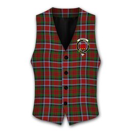 ScotsTee Shop Scottish MacDuff 6 Crest Tartan Waistcoat Sleeveless Suit Vest