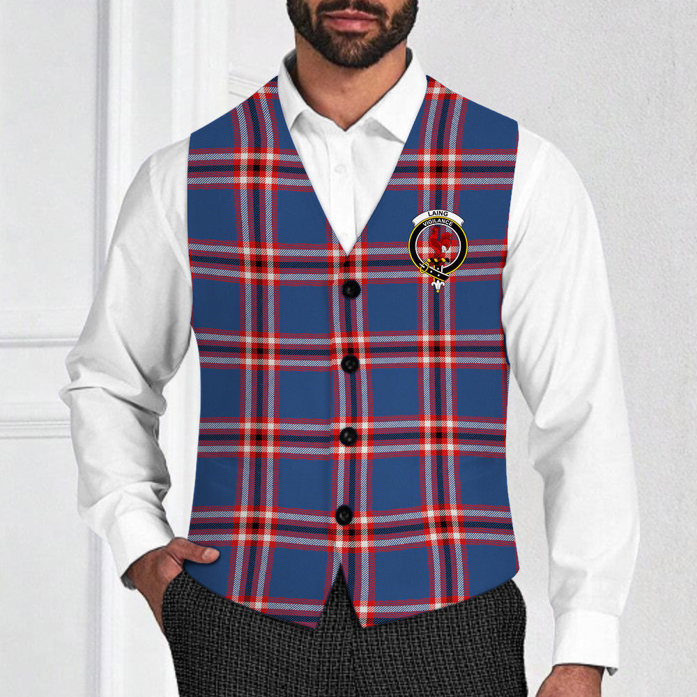 ScotsTee Shop Scottish Laing of Archiestown Modern Crest Tartan Waistcoat Sleeveless Suit Vest