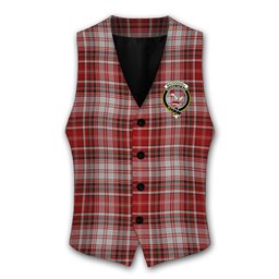 ScotsTee Shop Scottish MacDougall Dress Crest Tartan Waistcoat Sleeveless Suit Vest
