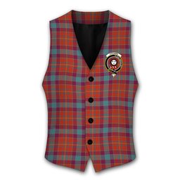 ScotsTee Shop Scottish Pitcairn Heritage Ancient Crest Tartan Waistcoat Sleeveless Suit Vest